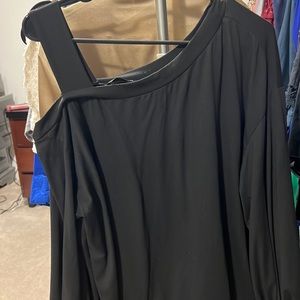 Black off shoulder top
